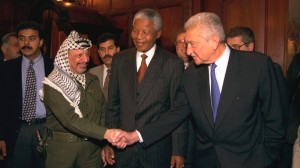 Yasser Arafat and Nelson Mandela